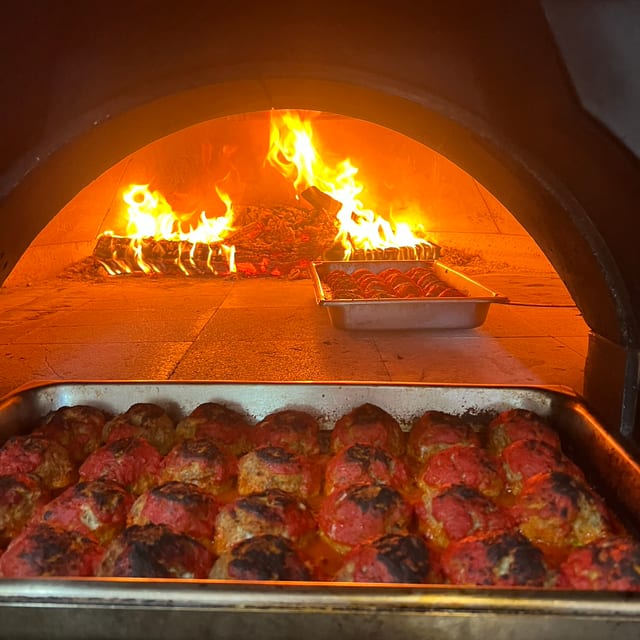 Single Homemade Meatball.